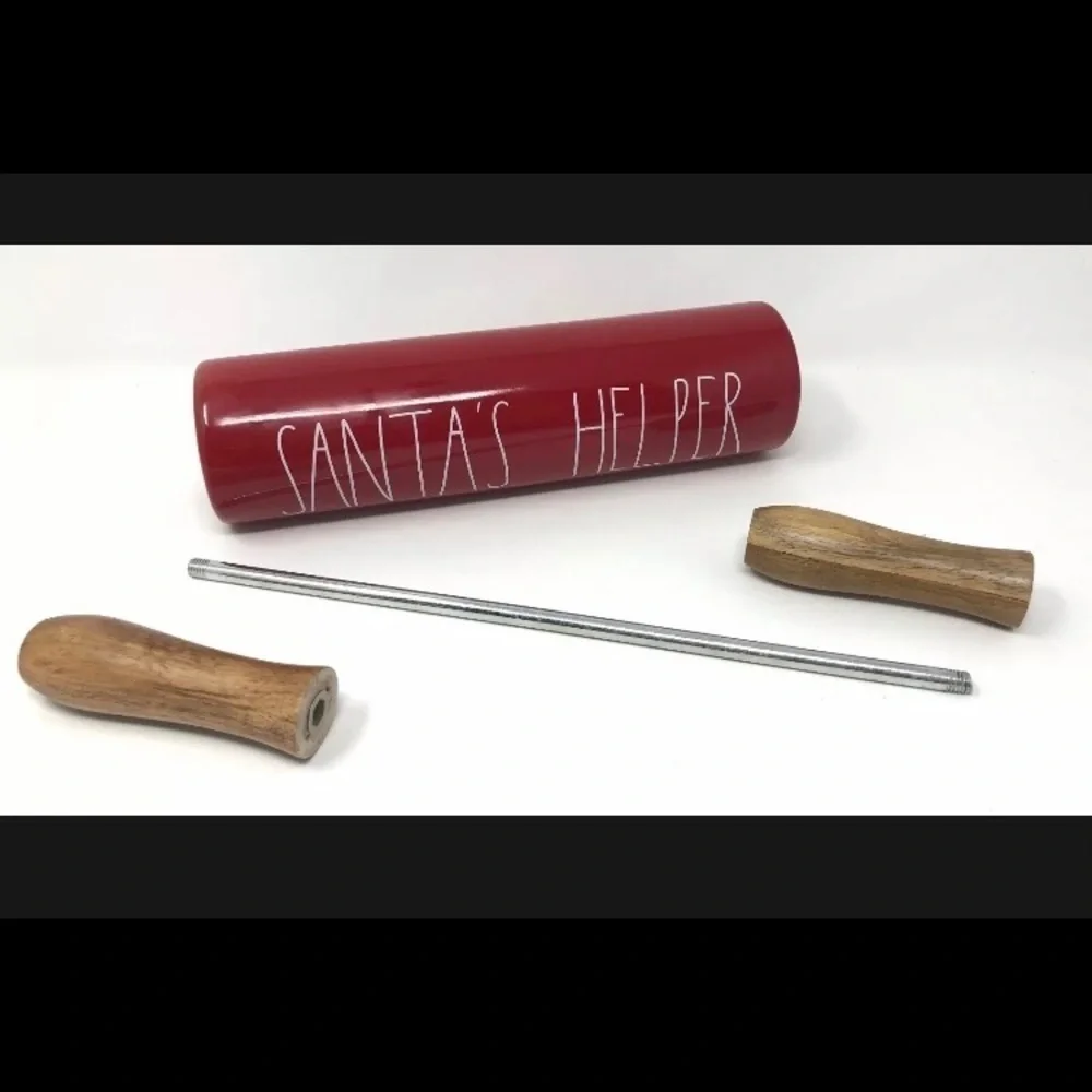 Rae Dunn Santa’s Helper Red Rolling Pin